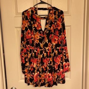 Long sleeve floral dress